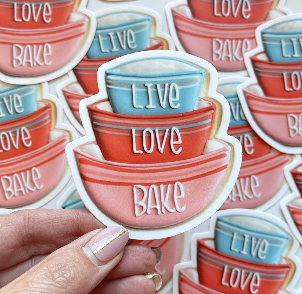 Stacked Baking Bowls Sticker