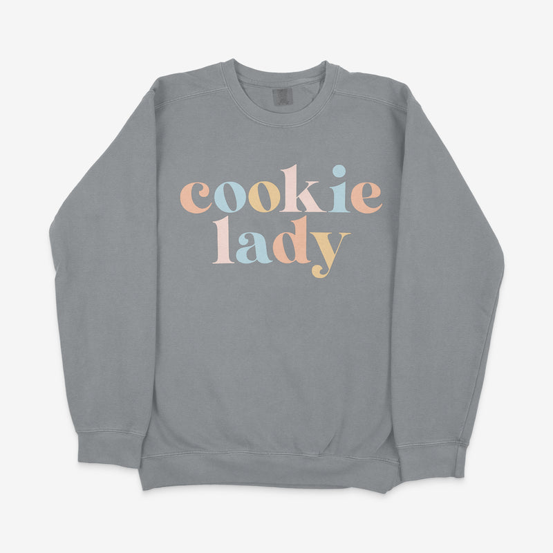 Cookie Lady Comfort Colors Crewneck SWEATSHIRT