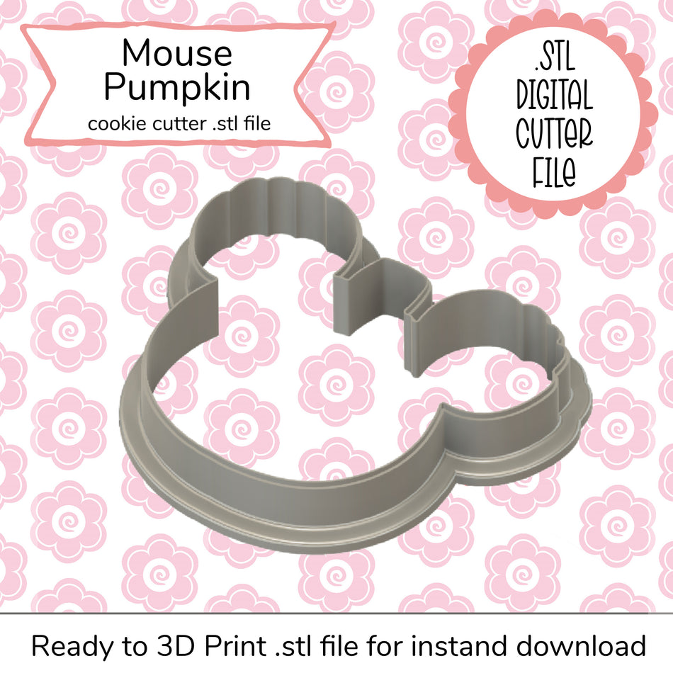 Mouse Pumpkin Cutter STL File (digital file)