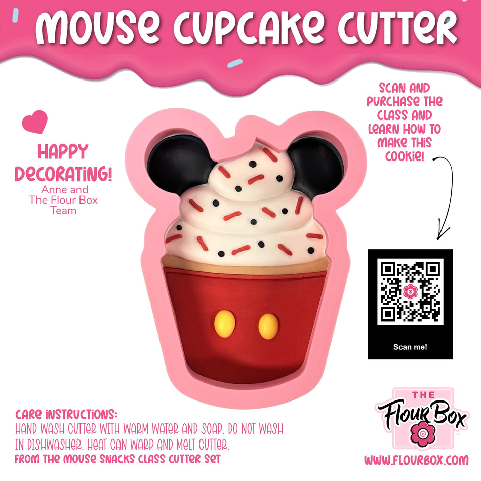 Mouse Cupcake Cookie Cutter