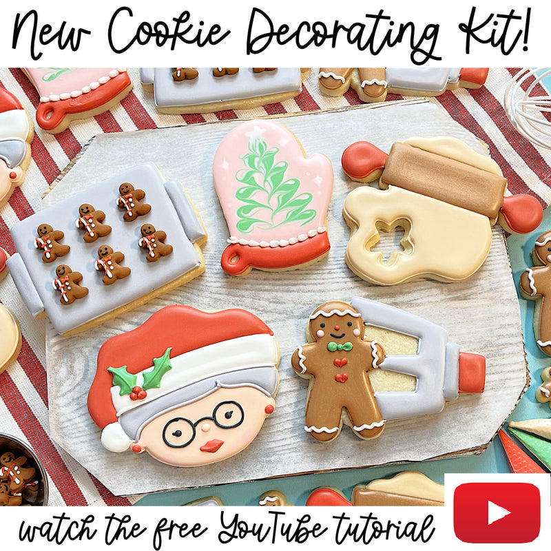 Mrs. Claus Holiday Baking Cookie Decorating Kit