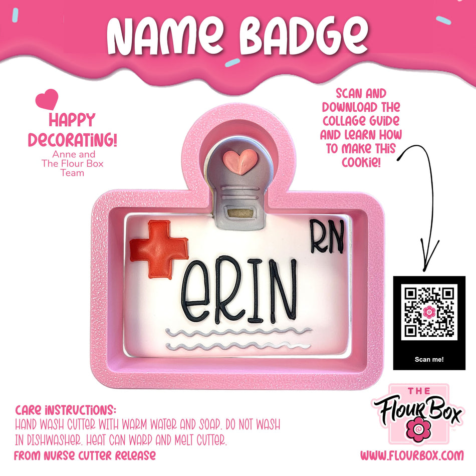 Name Badge Cookie Cutter