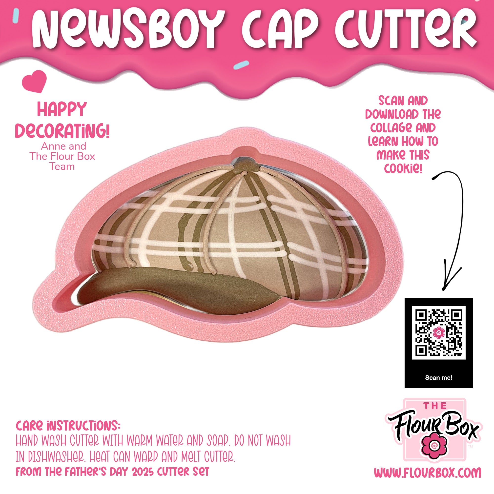 Newsboy Cap Cookie Cutter