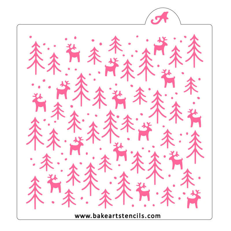 Nordic Wintern Pattern BakeArt Stencil