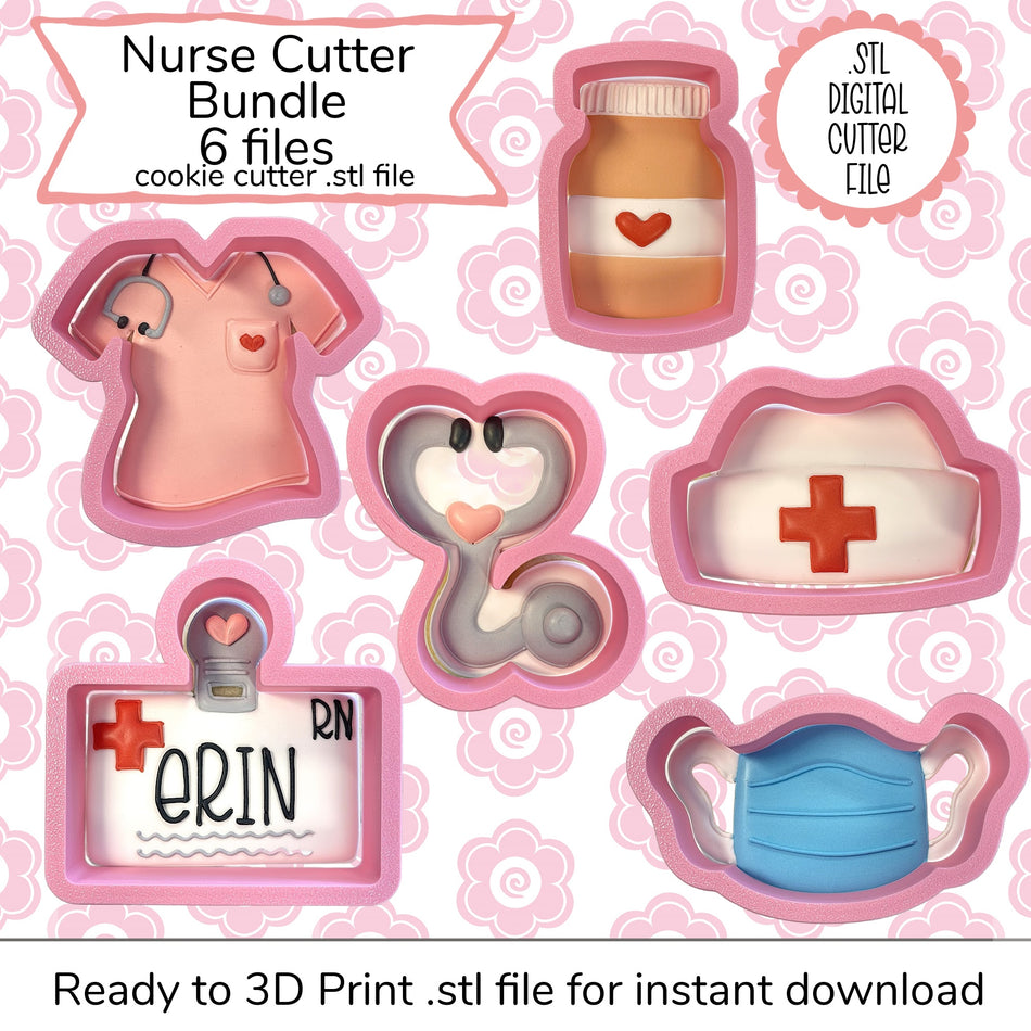 Nurse Cutter Bundle STL Files (digital file)