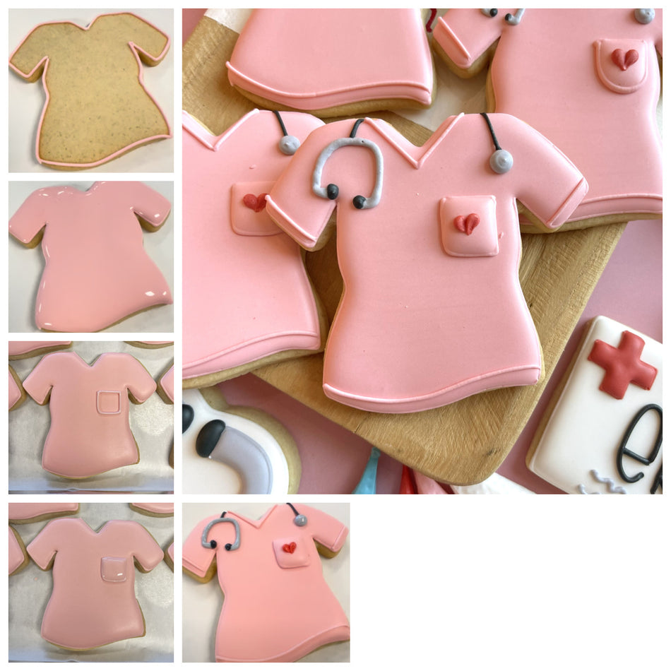 Nurse Scrubs Cookie Cutter
