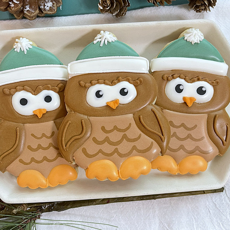 Owl with Winter Hat Cookie Cutter