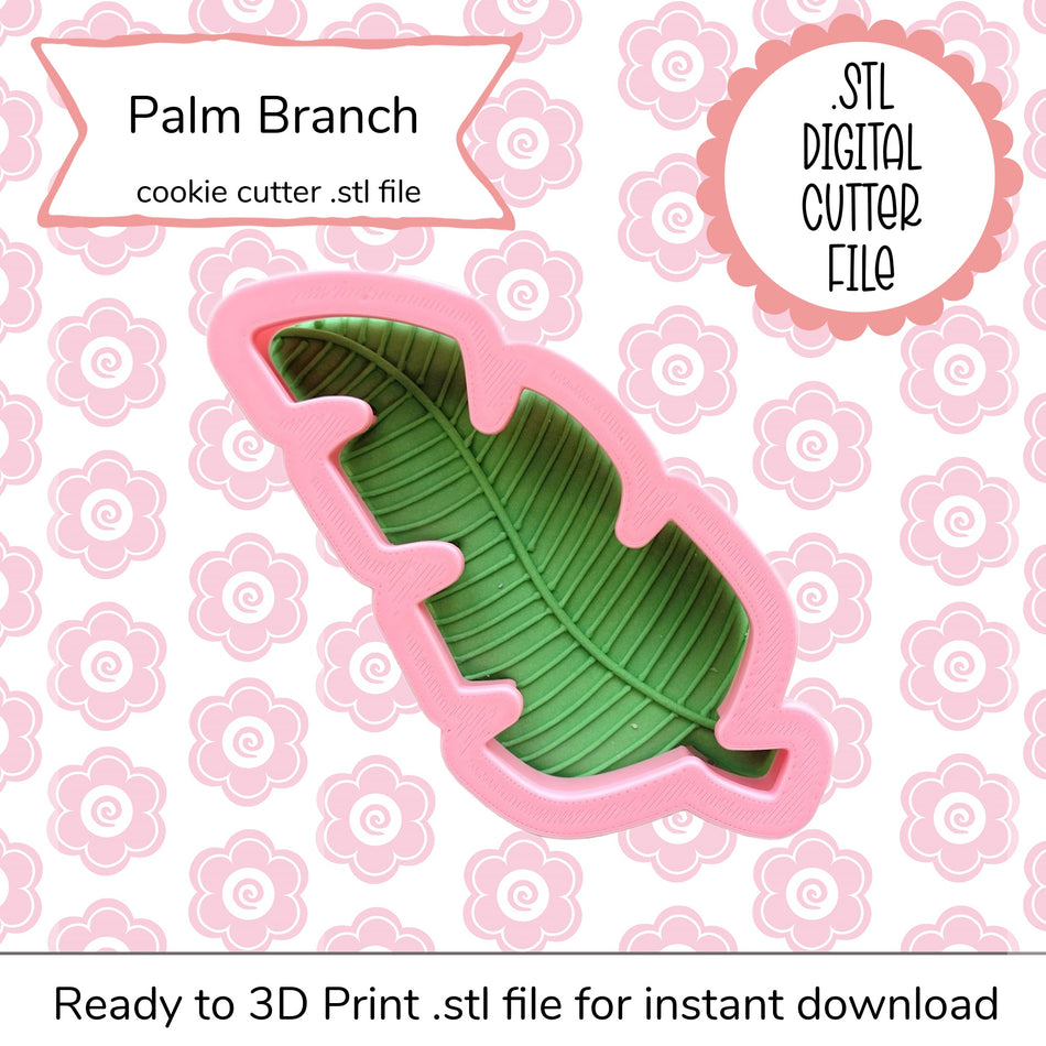 Palm Branch Cutter STL File (digital file)