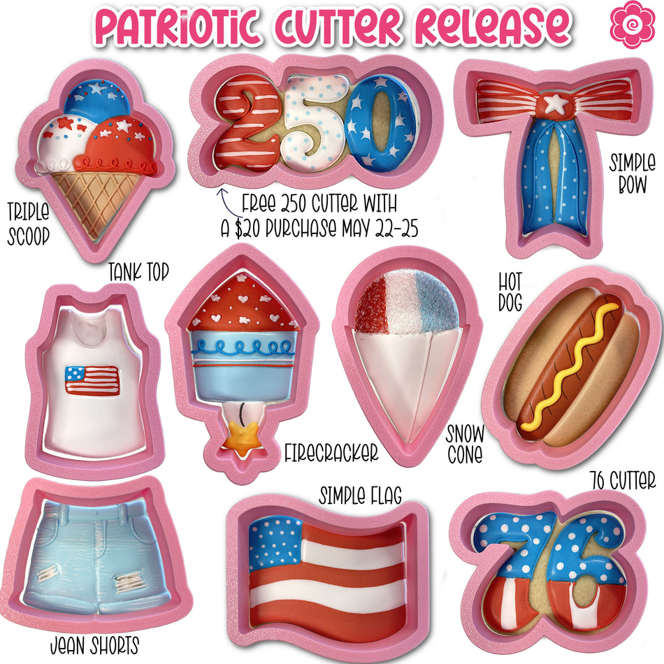 Patriotic Cookie Cutter BIG SET