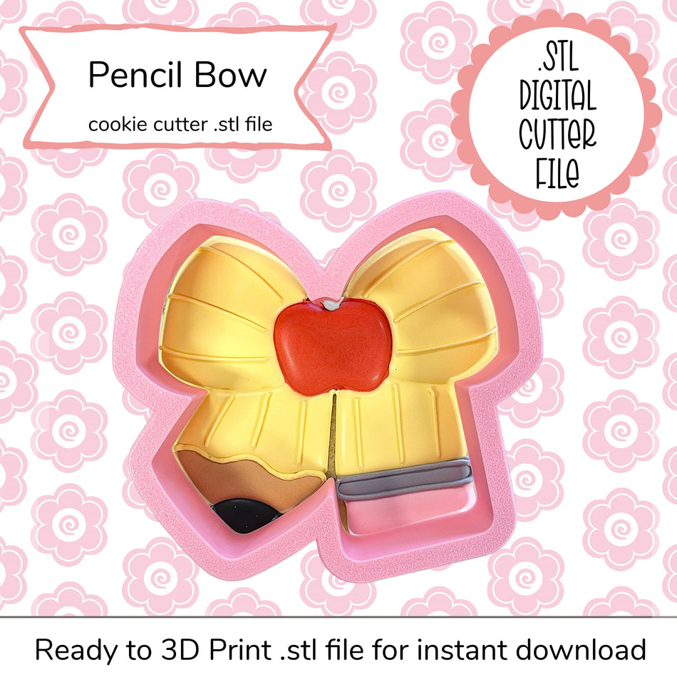 Pencil Bow Cutter STL File (digital file)