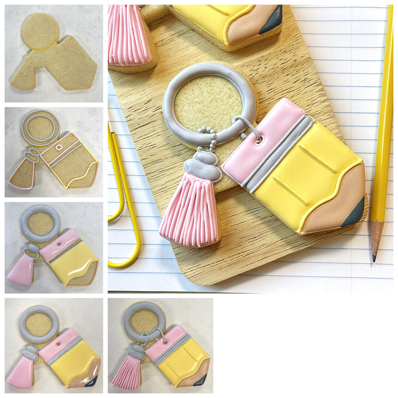 Pencil Keychain Cookie Cutter