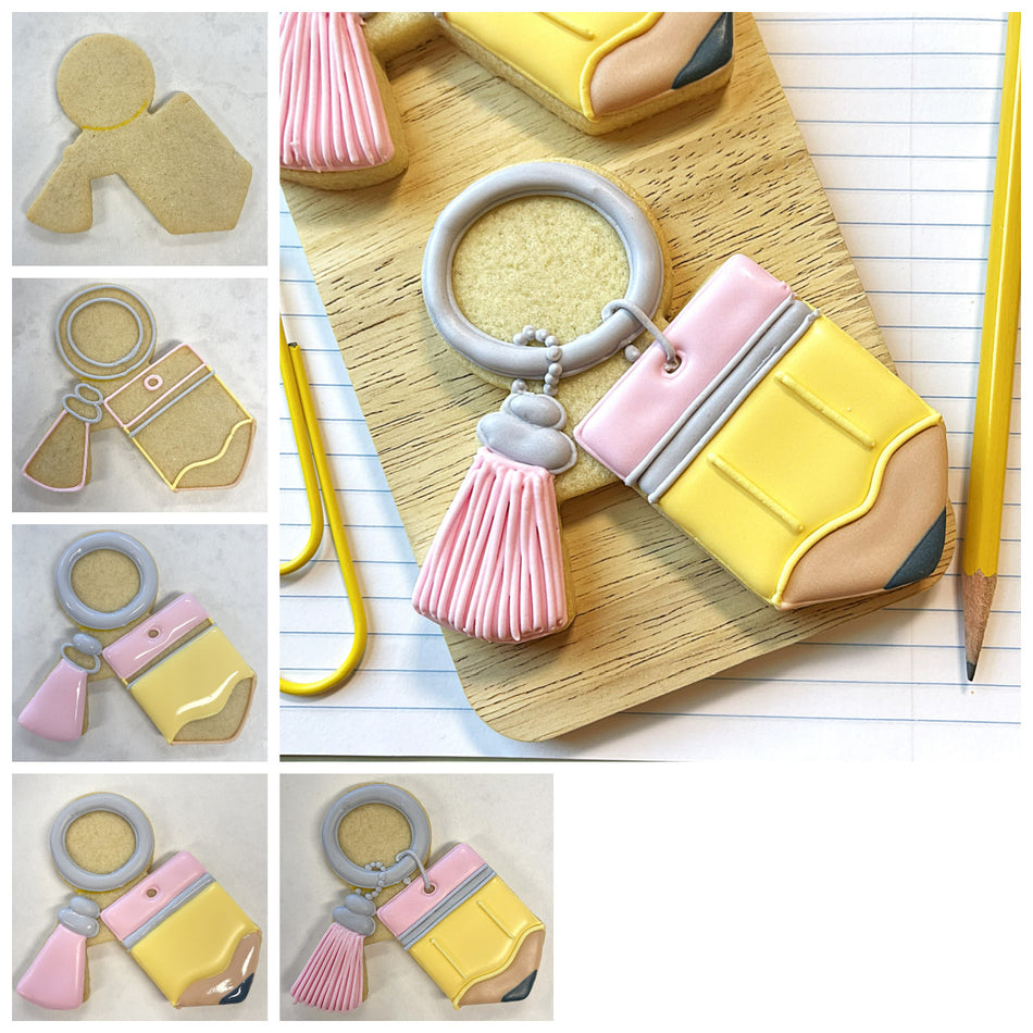 Pencil Keychain Cookie Cutter
