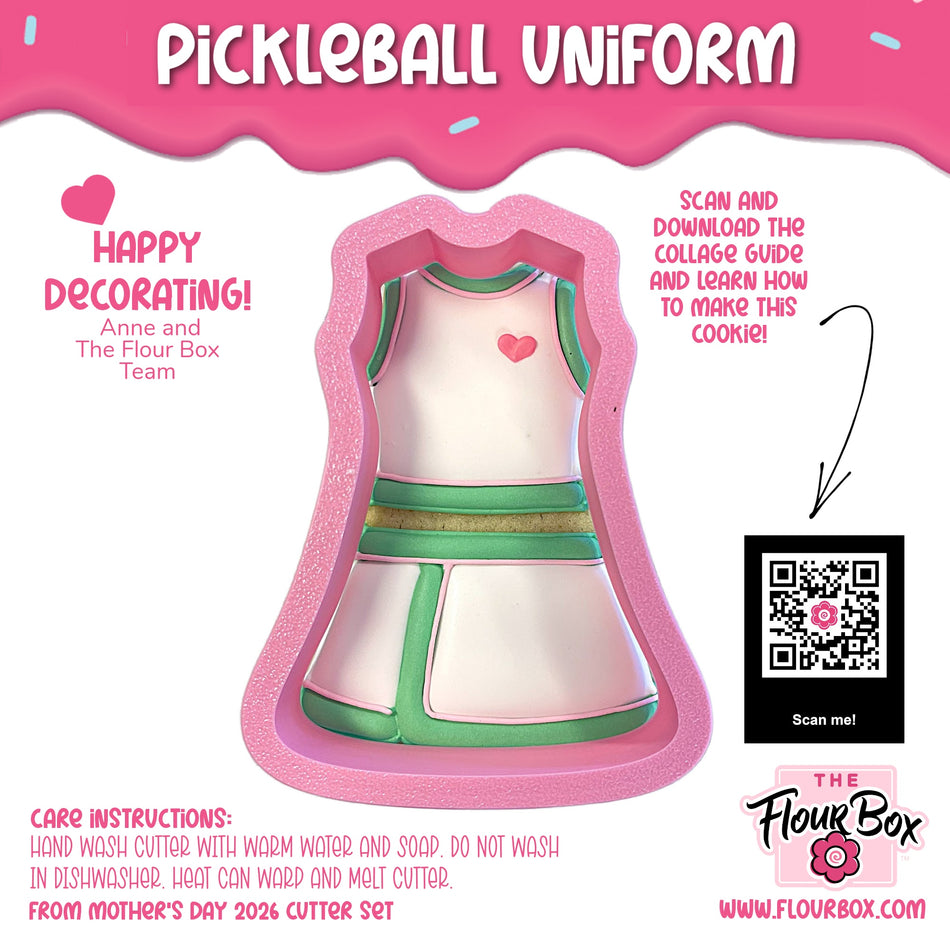 Pickleball Uniform Cookie Cutter