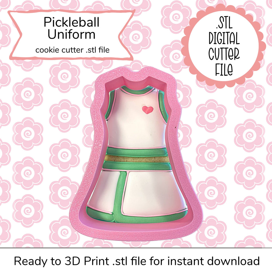Pickleball Uniform Cutter STL File (digital file)
