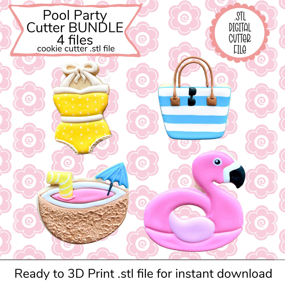 Pool Party Online Decorating Class Recording with Optional Kit