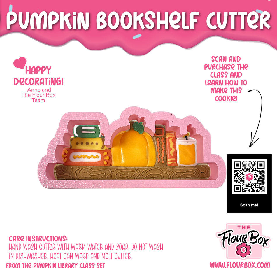 Pumpkin Bookshelf Cookie Cutter