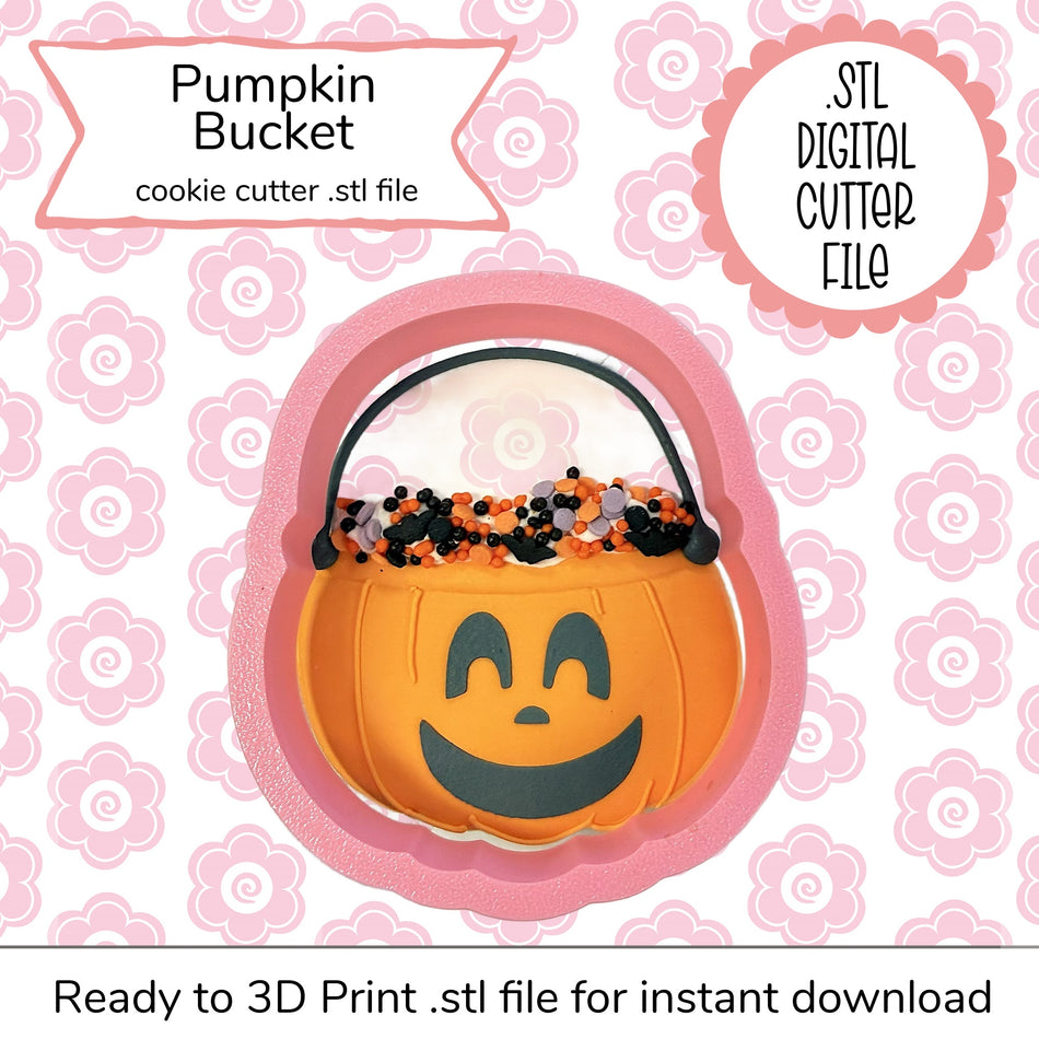 Pumpkin Bucket Cutter STL File (digital file)