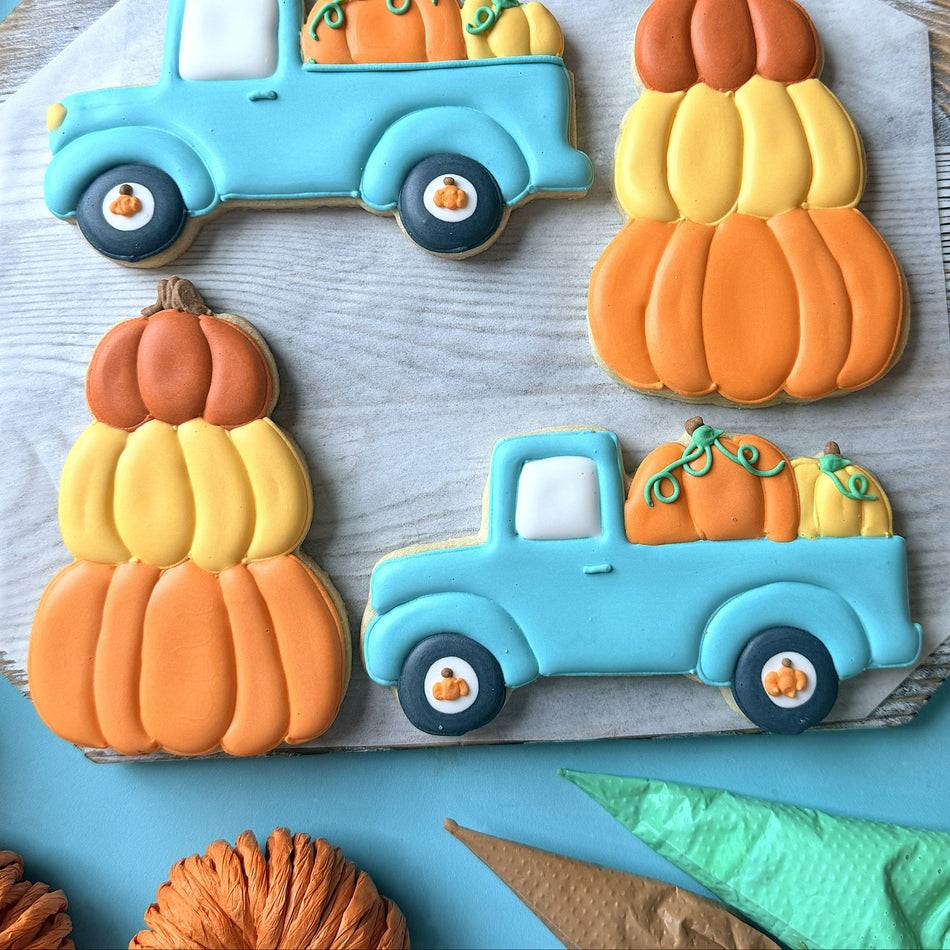 Pumpkin Truck Cookie Cutter Bundle (2 Cutters)