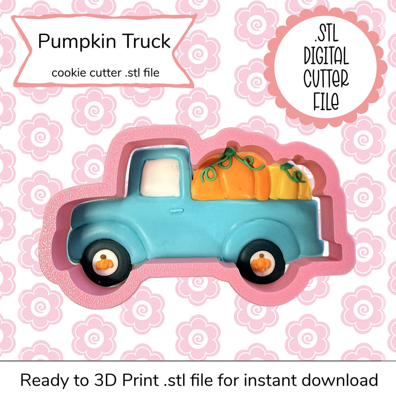 Pumpkin Truck Cutter STL File (digital file)