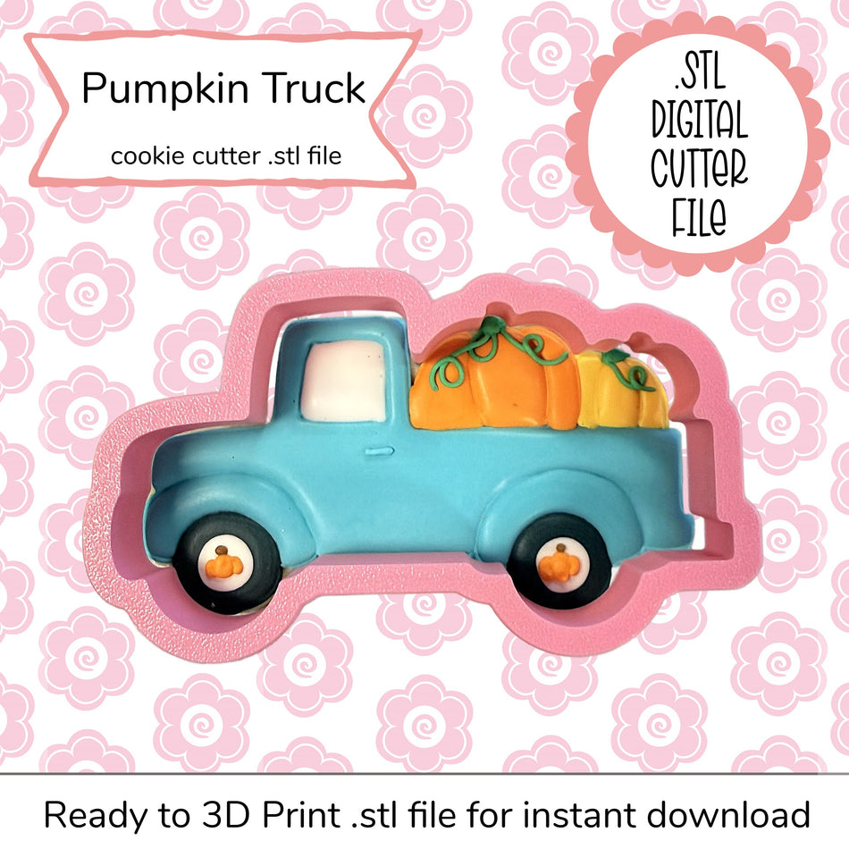 Pumpkin Truck Cutter STL File (digital file)