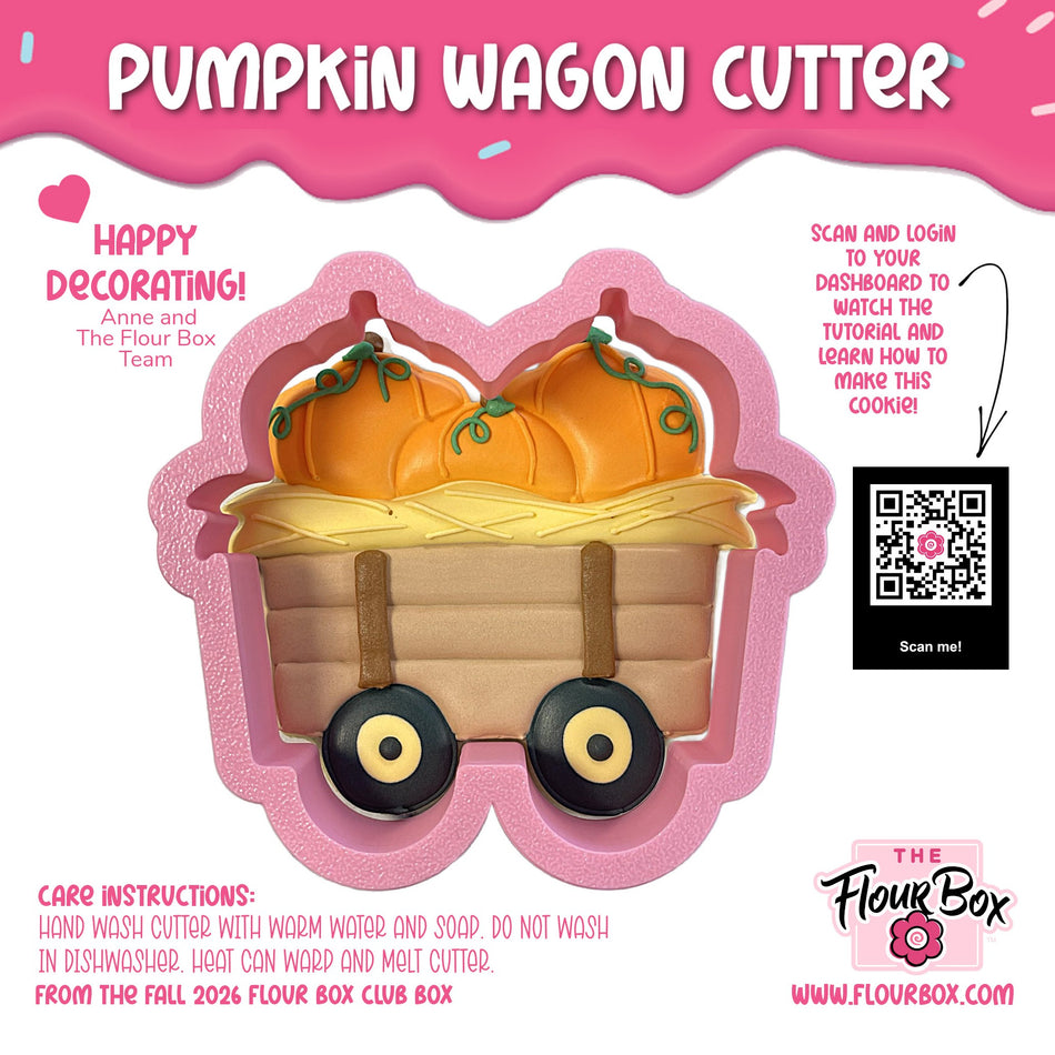 Pumpkin Wagon Flour Box Club Cookie Cutter