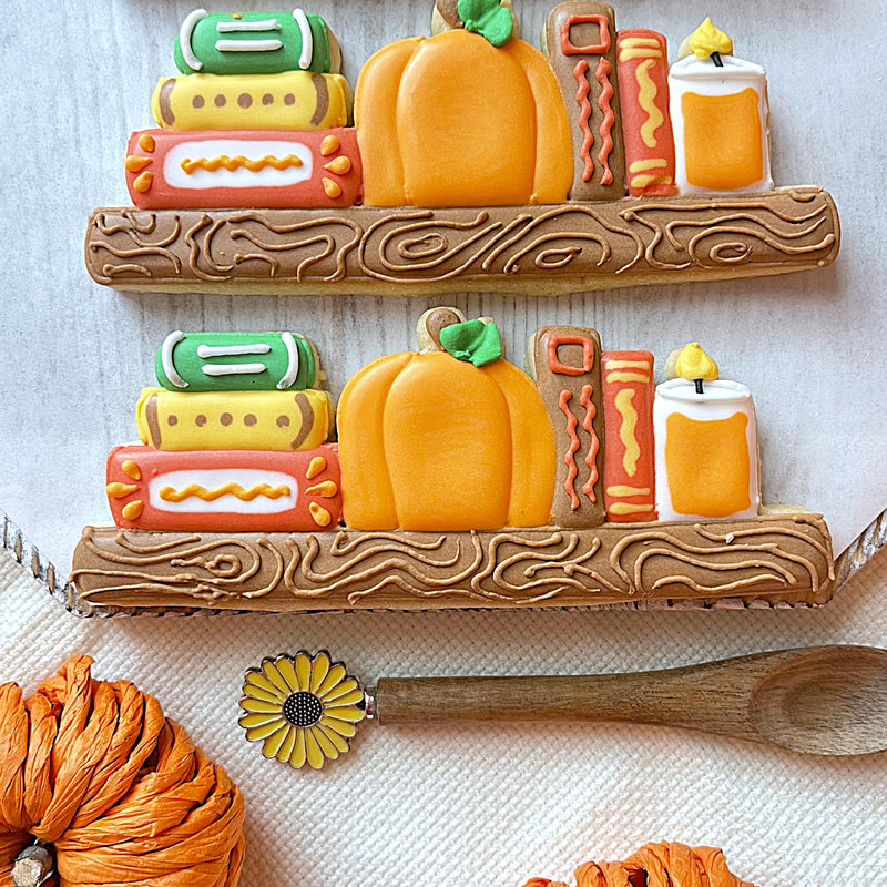 Pumpkin Bookshelf Cookie Cutter