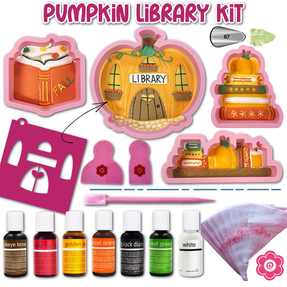 Pumpkin Library Cookie Decorating Kit