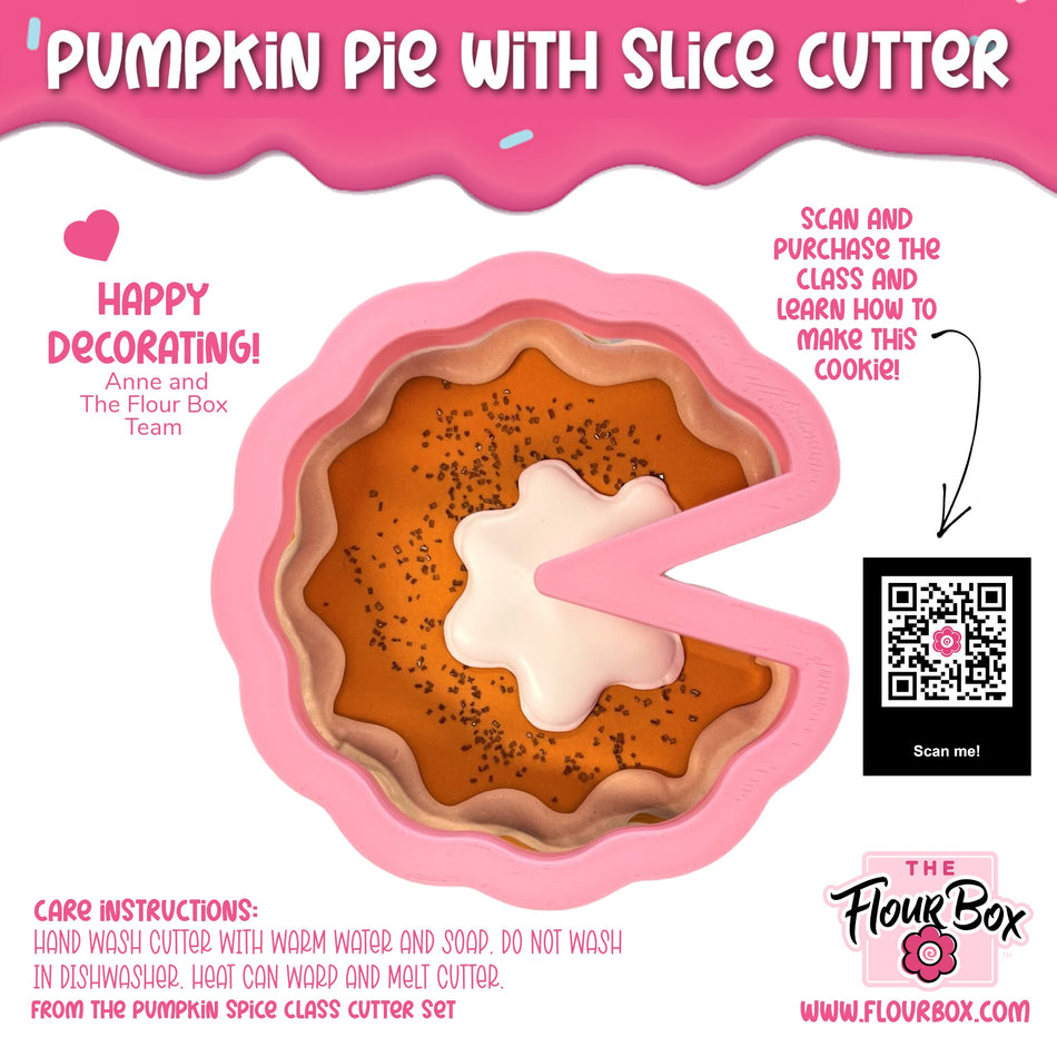 Pumpkin Pie with Slice Cookie Cutter