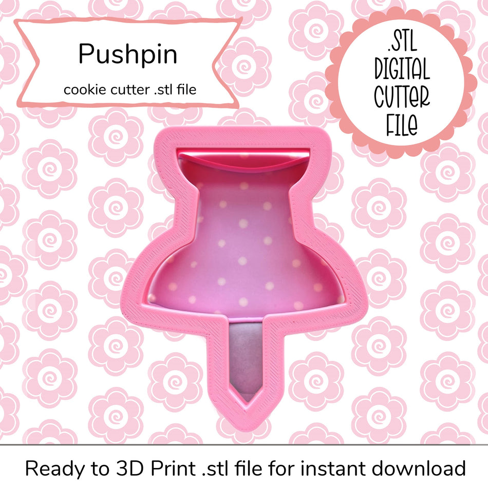 Pushpin Cutter STL File (digital file)