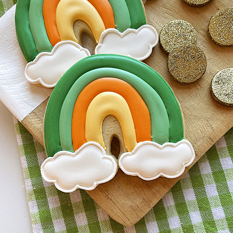 Classic Rainbow with Clouds Cookie Cutter