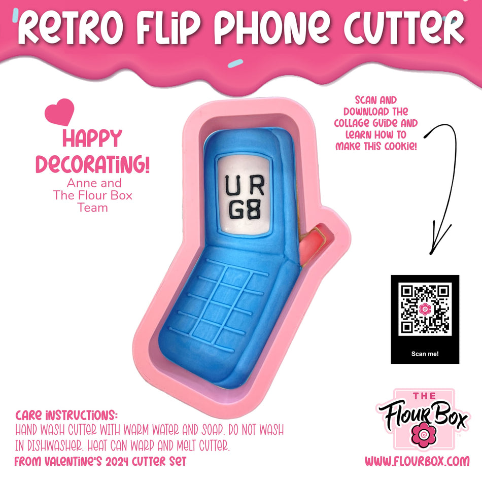 Retro Flip Phone Cookie Cutter