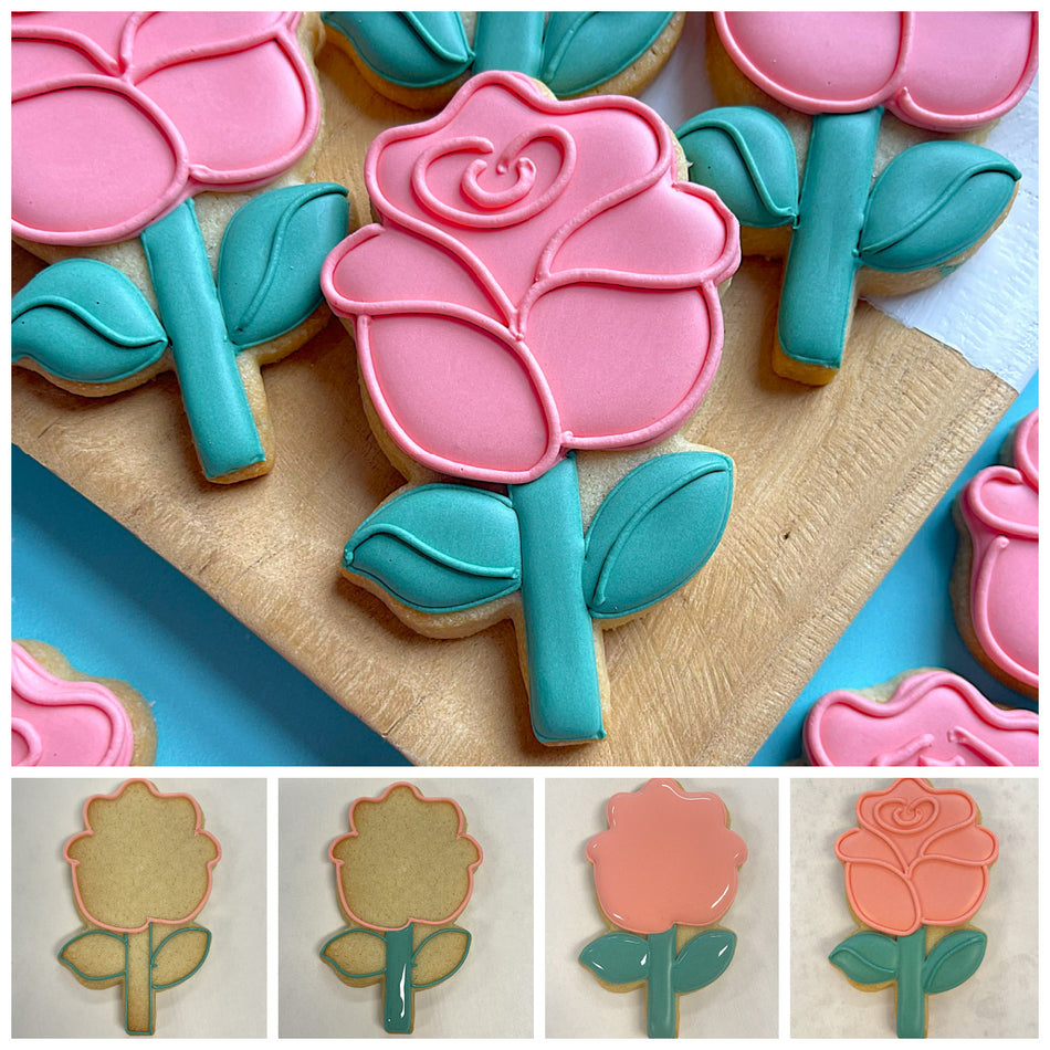 Rose with Stem Cookie Cutter