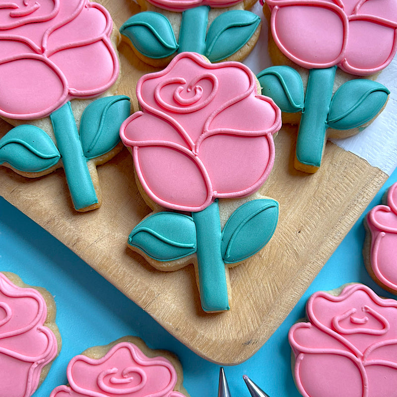 Rose with Stem Cookie Cutter