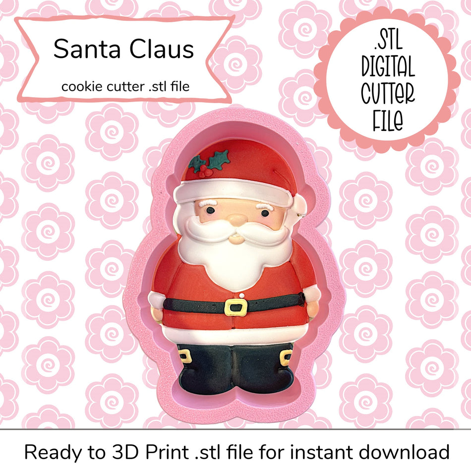 Santa Claus Cutter STL File (digital file)