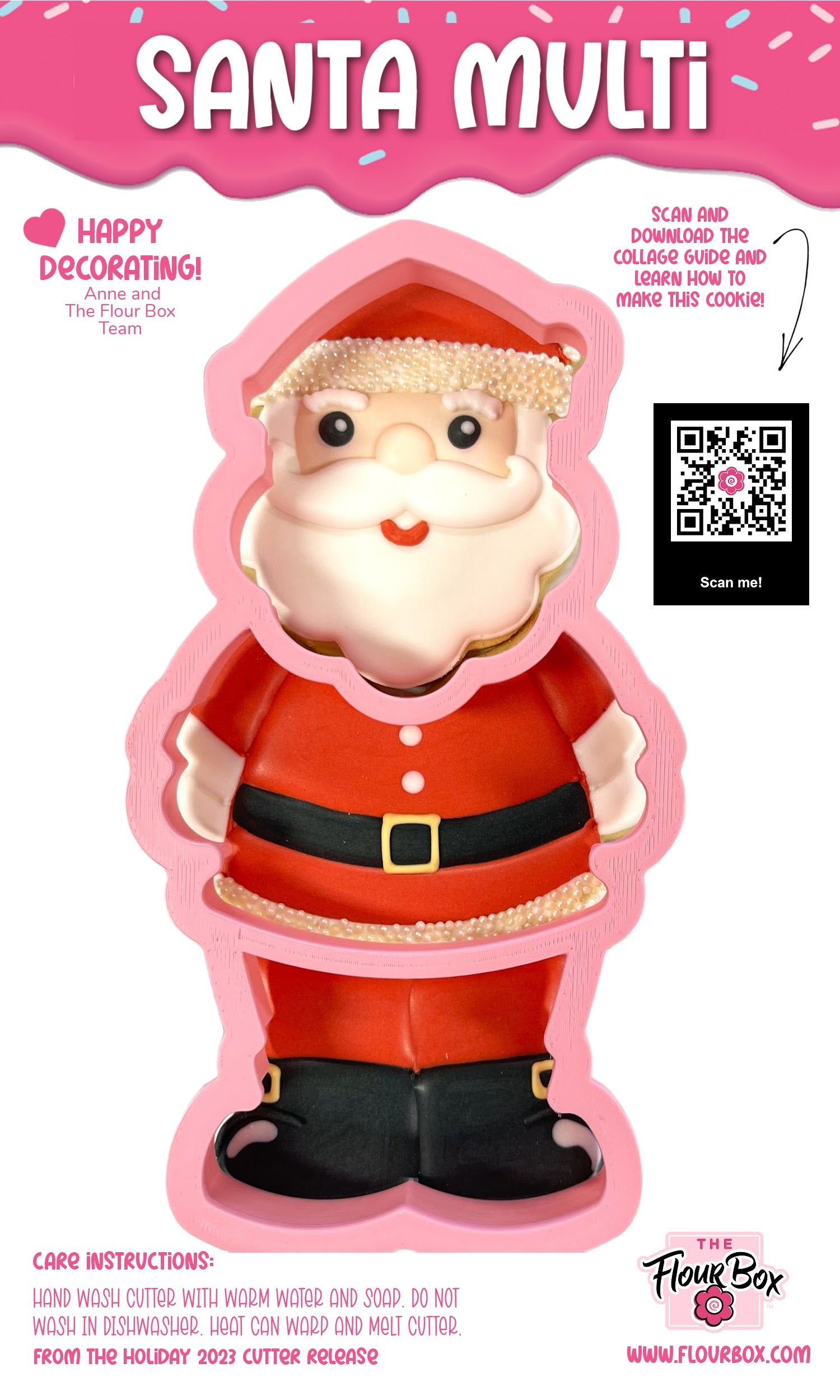 Santa 3-in-1 Multi-Cookie Cutter – The Flour Box