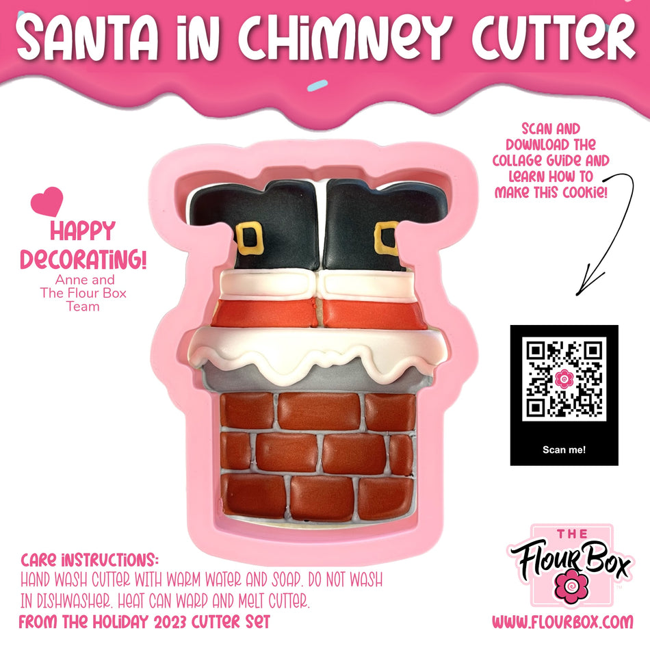 Santa in Chimney Cookie Cutter