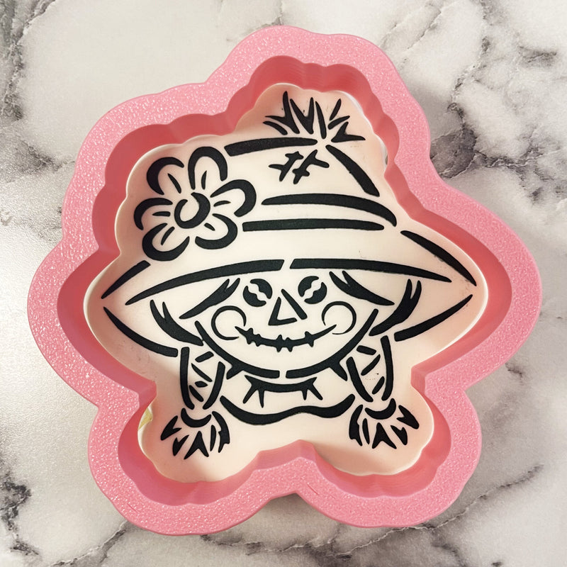 Scarecrow Girl PYO Cookie Cutter and Stencil BUNDLE