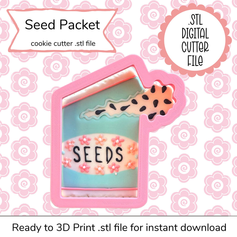Seed Packet Cutter STL File (digital file)