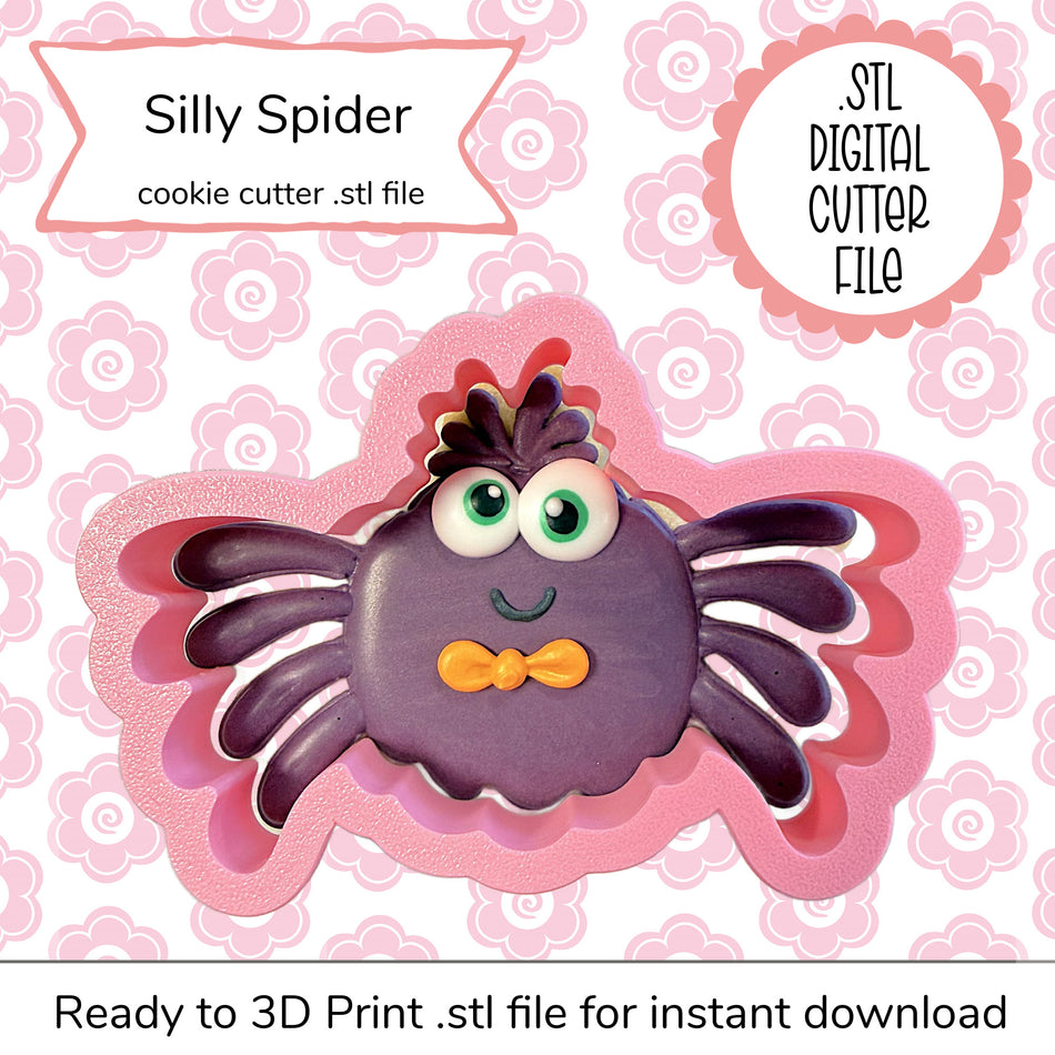 Silly Spider Cutter STL File (digital file)
