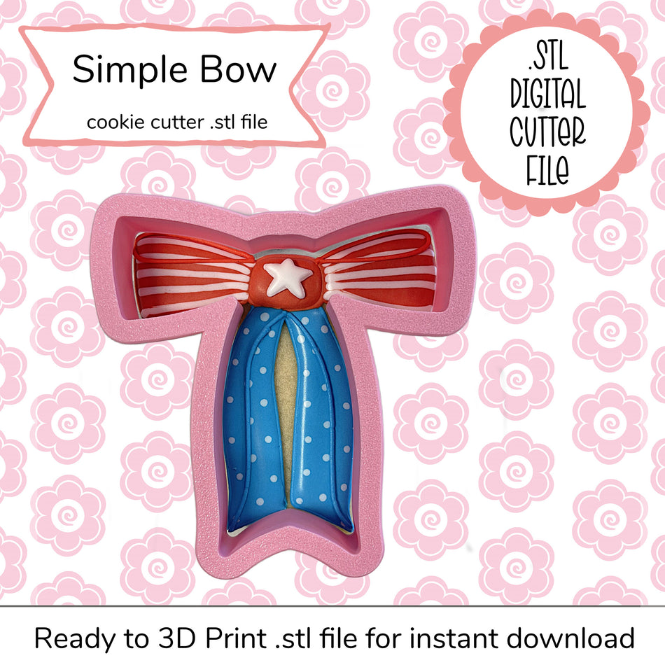 Simple Bow Cutter STL File (digital file)