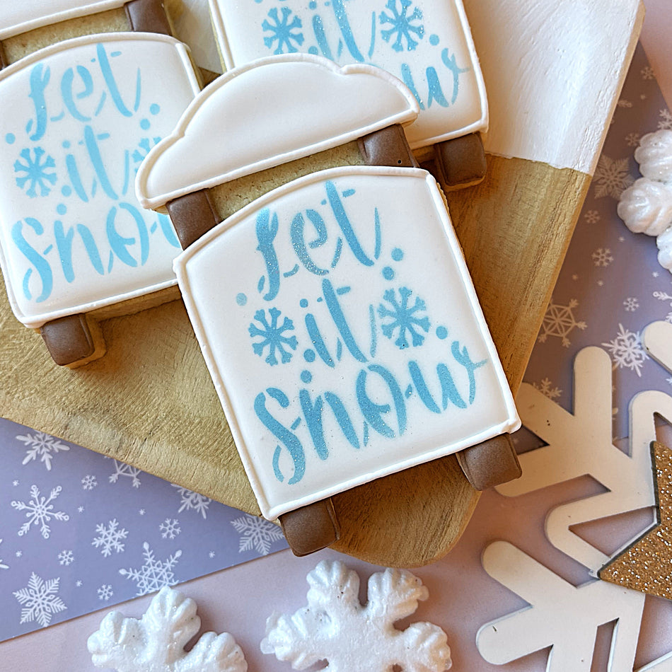 Sleigh Flour Box Club Platter Cookie Cutter