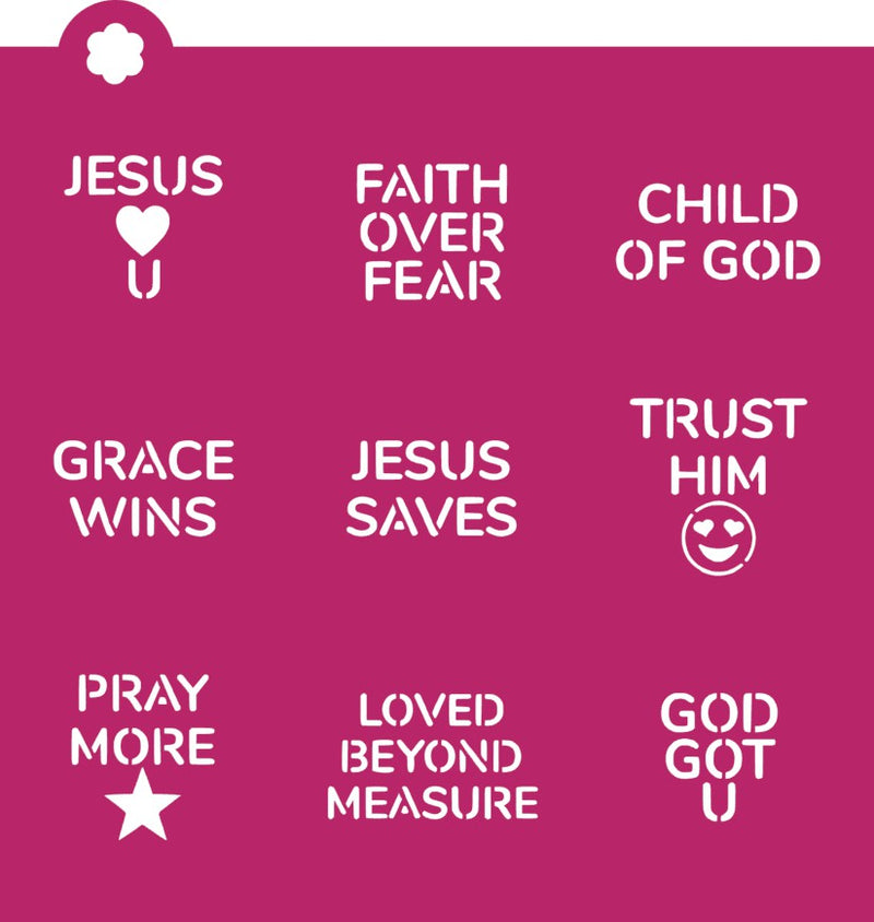 Faith Conversation Heart (small) Stencil