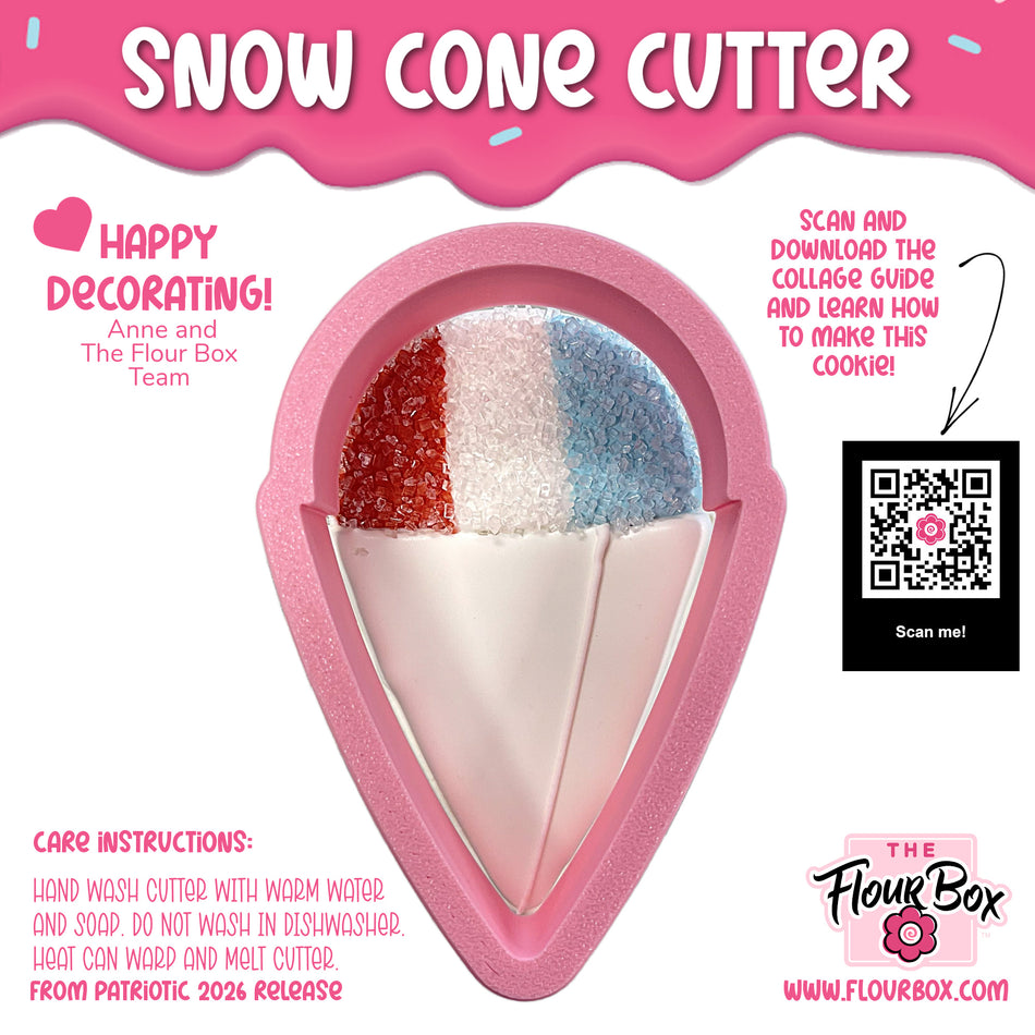 Snow Cone Cookie Cutter