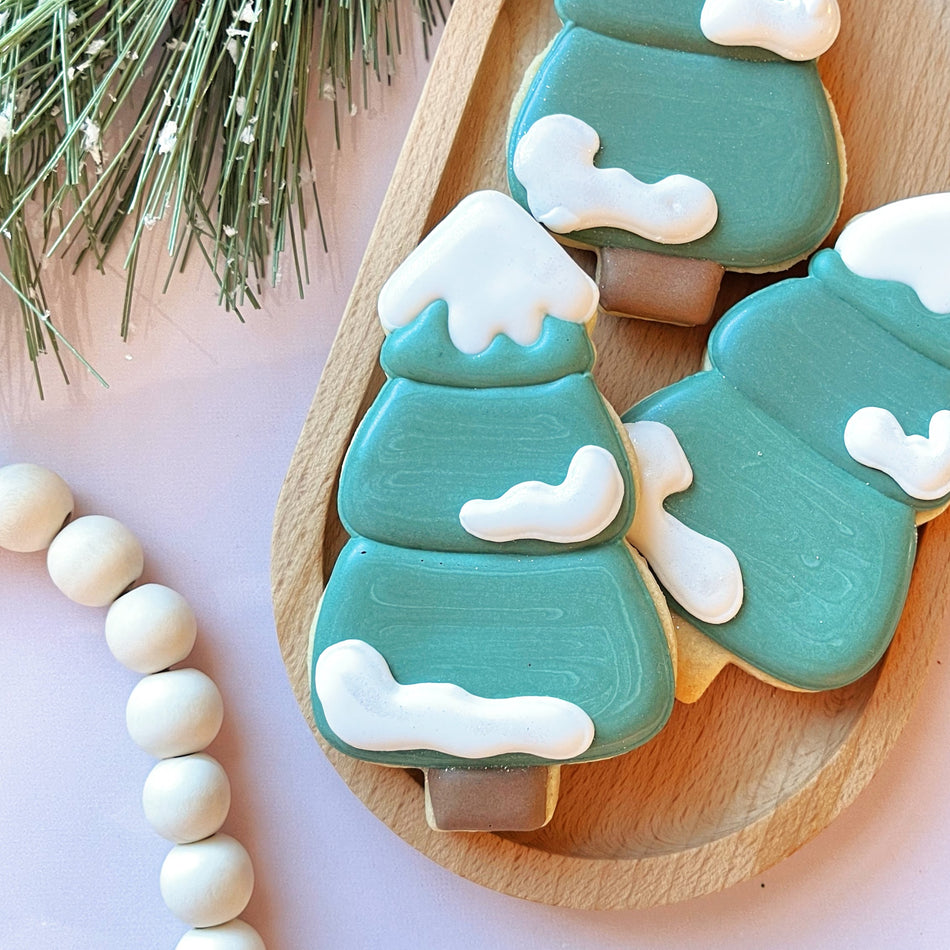 Snowy Evergreen Flour Box Club Platter Cookie Cutter