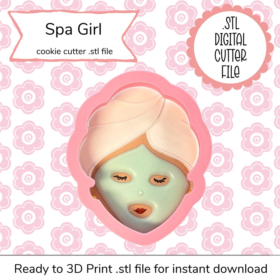 Spa Girl Cutter STL File (digital file)