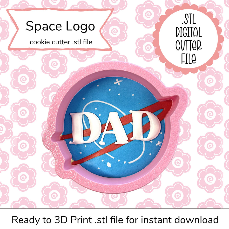Space Logo Cutter STL File (digital file)