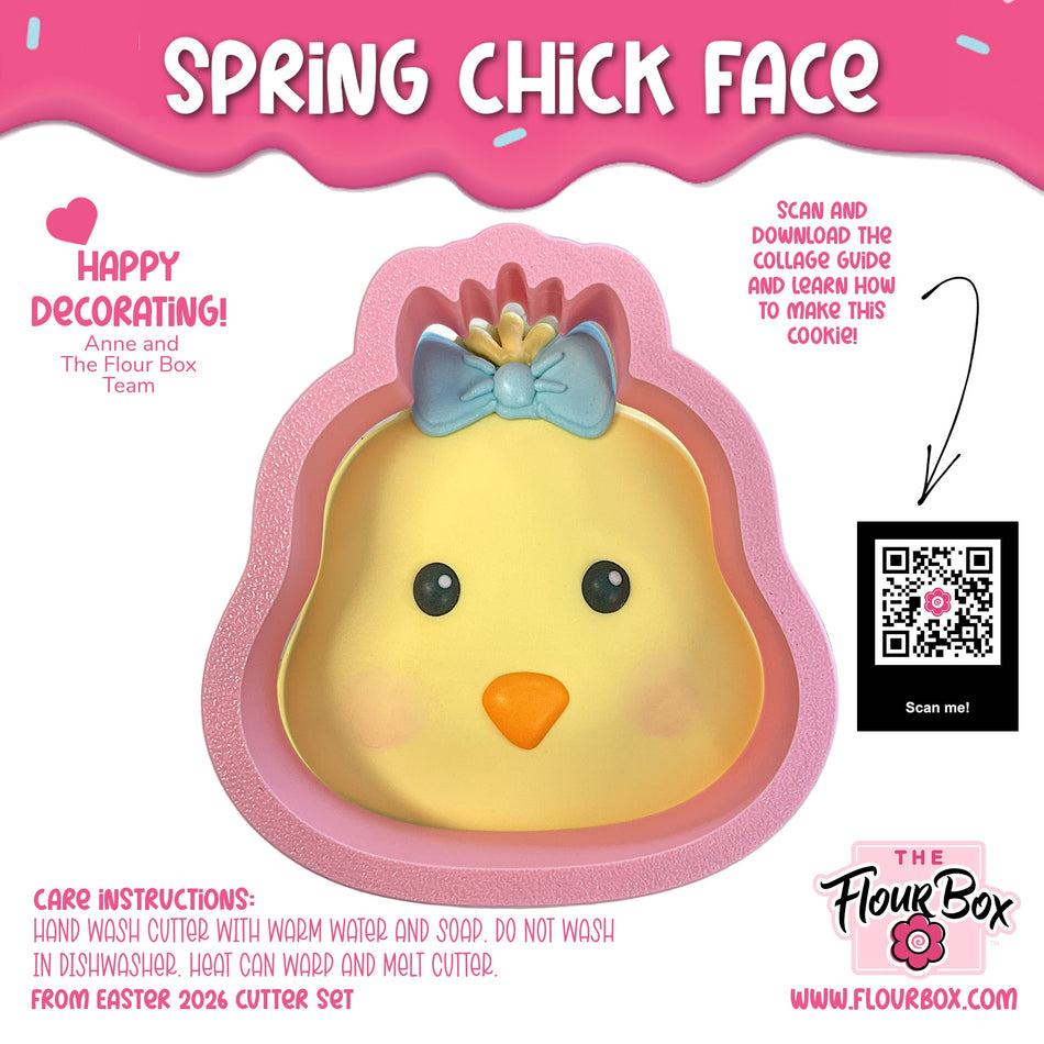Spring Chick Face Cookie Cutter