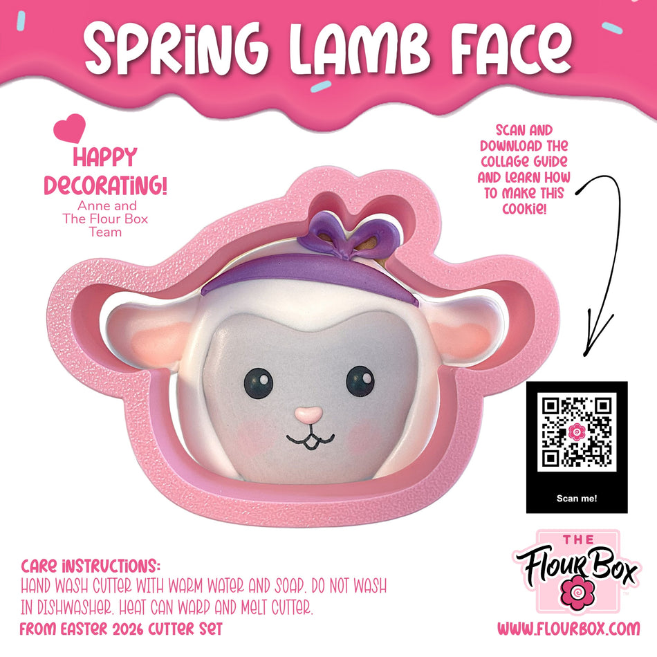 Spring Lamb Face Cookie Cutter