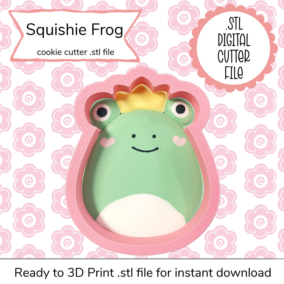 Squishie Frog Cutter STL File (digital file)