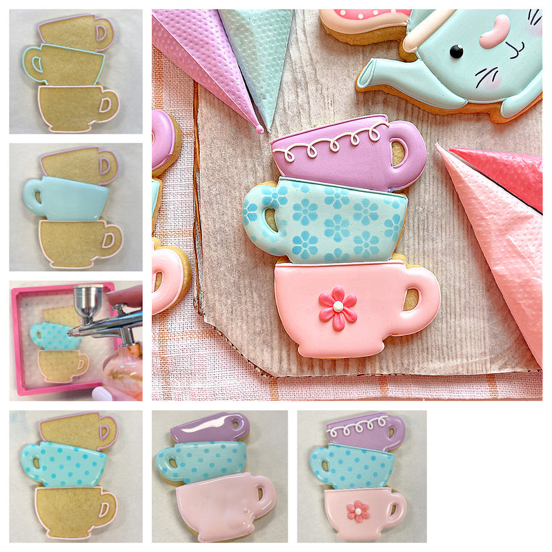 Stacked Teacups Cookie Cutter